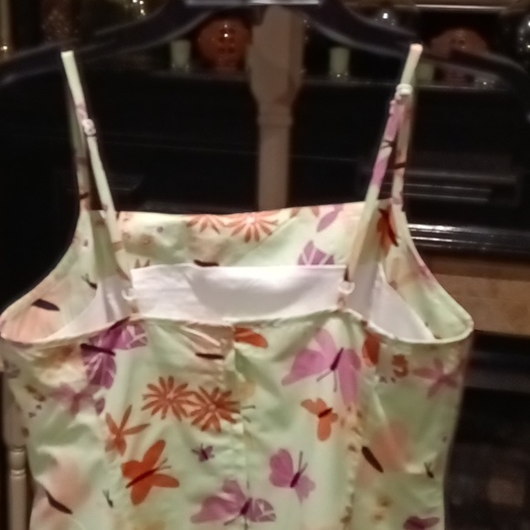 FINAL PRICE Lilly Pulitzer t-strap floral/butterfly print dress w pleated hem - Picture 15 of 16